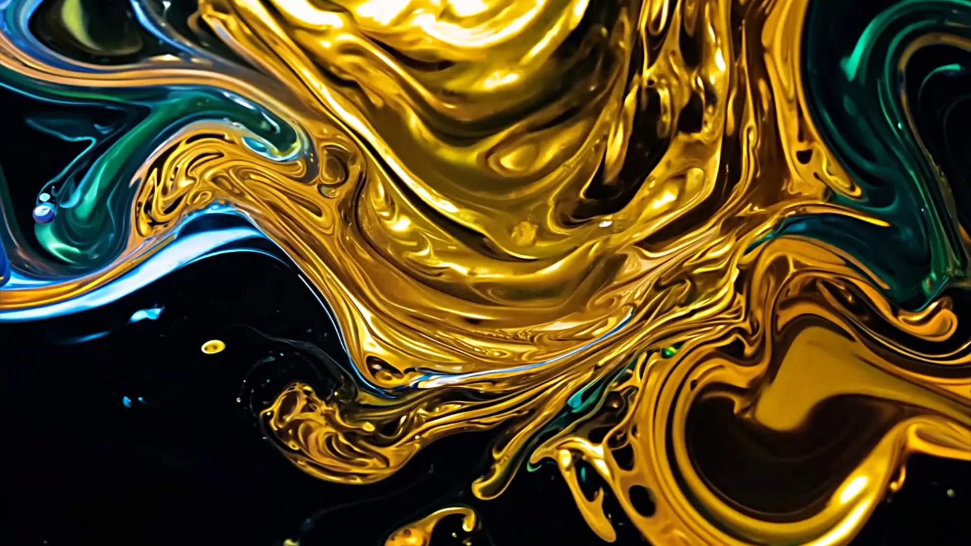 Fluid Gold Motion Rich Background for High-End Product Videos